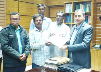 মাগুরায় সড়কের নামকরণের দাবিতে স্মারকলিপি প্রদান