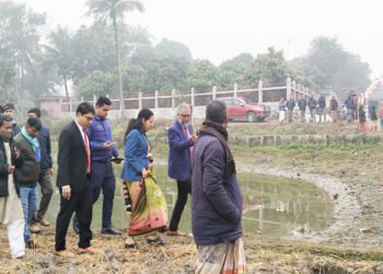 ঠাকুরগাঁওয়ে সমলয় পদ্ধতিতে বোরো ধান চাষাবাদের উদ্বোধন