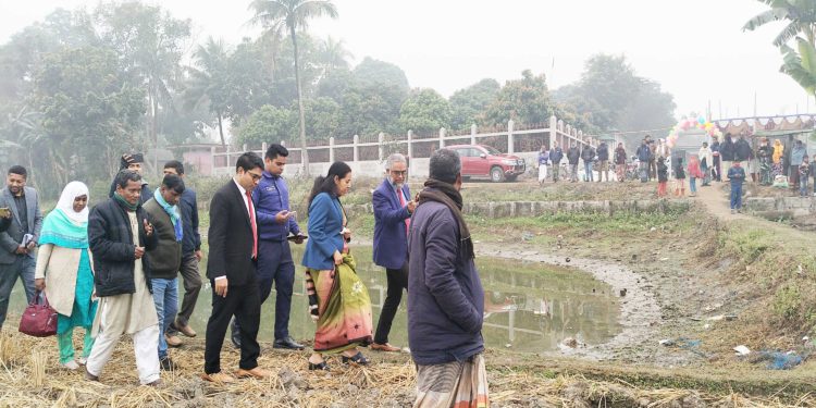 ঠাকুরগাঁওয়ে সমলয় পদ্ধতিতে বোরো ধান চাষাবাদের উদ্বোধন
