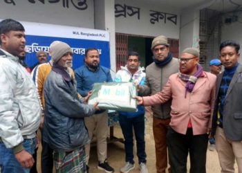 ঠাকুরগাঁওয়ে এমজেএল বাংলাদেশের শীতবস্ত্র বিতরণ