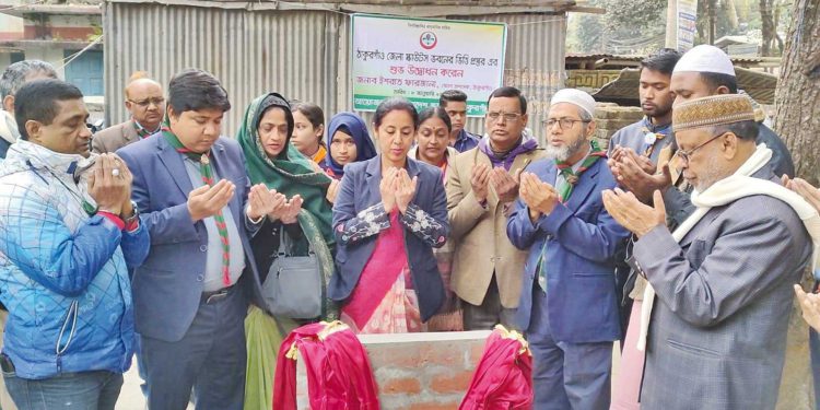 ঠাকুরগাঁওয়ে স্কাউটস ভবনের ভিত্তি প্রস্তরের উদ্বোধন