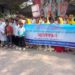 চাঁপাইনবাবগঞ্জে খেয়াঘাট পারাপারে বর্ধিতভাড়া প্রত্যাহারের দাবীতে মানববন্ধন