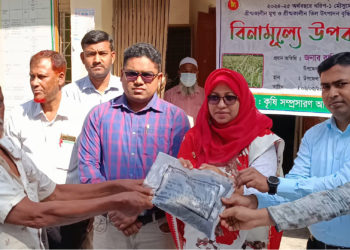 ঝিনাইদহে কৃষকের মাঝে বিনামূল্যে সার ও বীজ বিতরণ