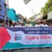 গাজায় গনহত্যার প্রতিবাদে দুর্গাপুরে বিক্ষোভ মিছিল
