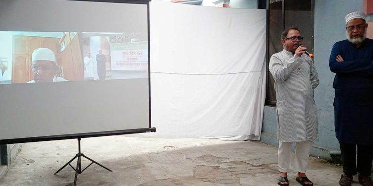 ঠাকুরগাঁওয়ে বড় মসজিদের পুনঃনির্মাণ কাজের উদ্বোধন করলেন মির্জা ফখরুল