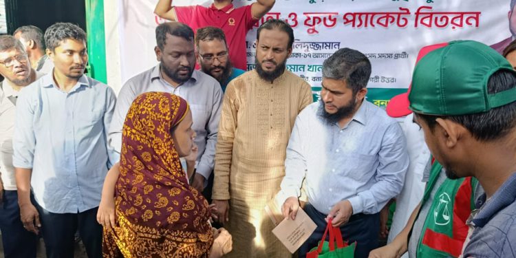 জামায়াত ক্ষতিগ্রস্ত  মানুষের পাশে থাকবে।  ডা.এস এম খালিদুজ্জামান।