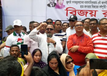 ঠাকুরগাঁওয়ে বিএনপির বিজয় র্যালিতে লাখো মানুষের ঢল