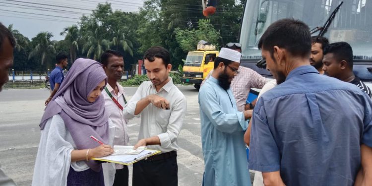 বায়ু, শব্দ ও পলিথিন দূষণ রোধে মোবাইল কোর্টের অভিযান