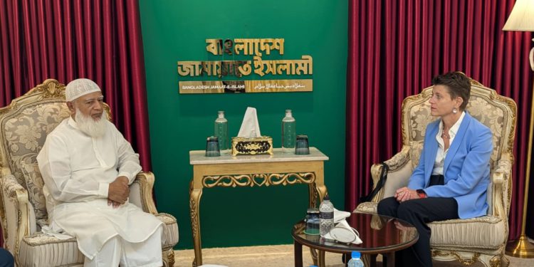 *আমীরে জামায়াতের সঙ্গে জাতিসঙ্ঘের ঢাকাস্থ আবাসিক সমন্বয়কারীর সৌজন্য সাক্ষাৎ