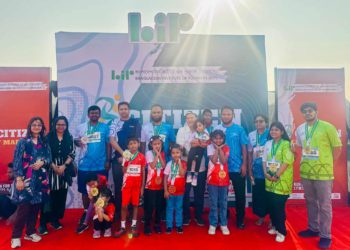 হাতিরঝিলে বিআইপির হাফ ম্যারাথন উৎসব অনুষ্ঠিত