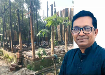 এক রাতে আগুনে পোড়া ঘরের মালিক কে নতুন স্বপ্ন বাস্তবায়ন করলেন লুটুল ভুঁইয়া