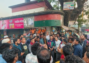 ওসমান হাদিকে গুলিবর্ষণের প্রতিবাদে দুর্গাপুরে বিএনপির বিক্ষোভ