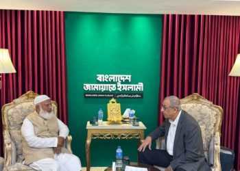 আমীরে জামায়াতের সঙ্গে ফিলিস্তিনের রাষ্ট্রদূতের সৌজন্য সাক্ষাৎ