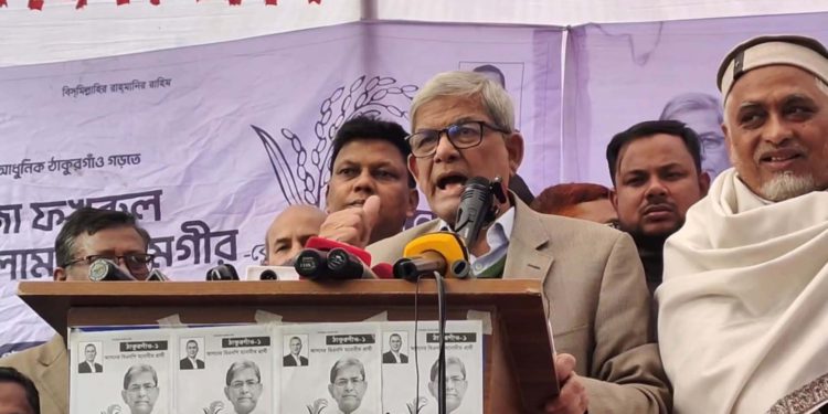 জামায়াত বাংলাদেশকে পেছনের দিকে ঠেলে দিতে চাই : মির্জা ফখরুল