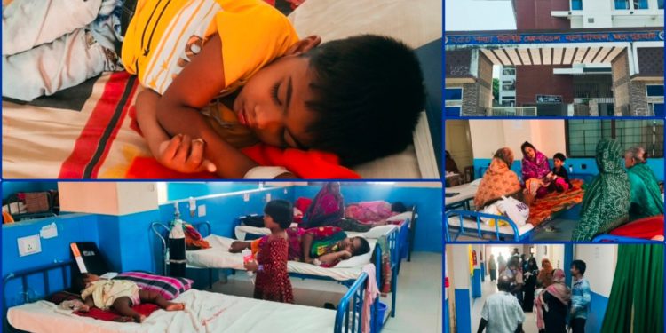 জয়পুরহাট সদর হাসপাতালে বর্তমানে সন্দেহজনক হাম রোগীর সংখ্যা ১১