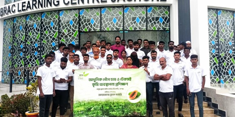 মাগুরার ব্র্যাক নার্সারির উদ্যোগে পেঁপে চাষের আধুনিক পদ্ধতি প্রশিক্ষণ সম্পন্ন