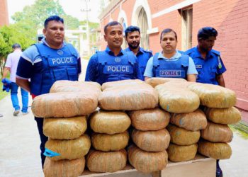 ময়মনসিংহে দুই মন গাজা উদ্ধার পুলিশের