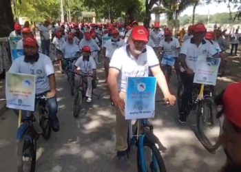 ময়মনসিংহ ডেঙ্গু সচেতনায় সাইকেল র্যােলী অনুষ্ঠিত